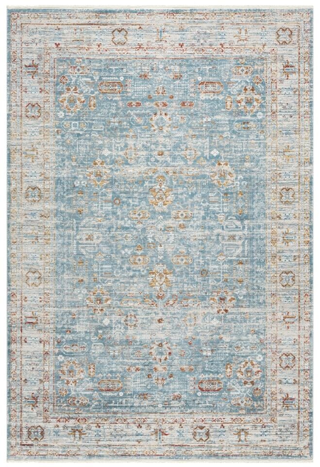 Elexus Halı Azur 4119 Mavi Yüksek Kalite Yumuşak Doku Modern Desenli Şık Halı