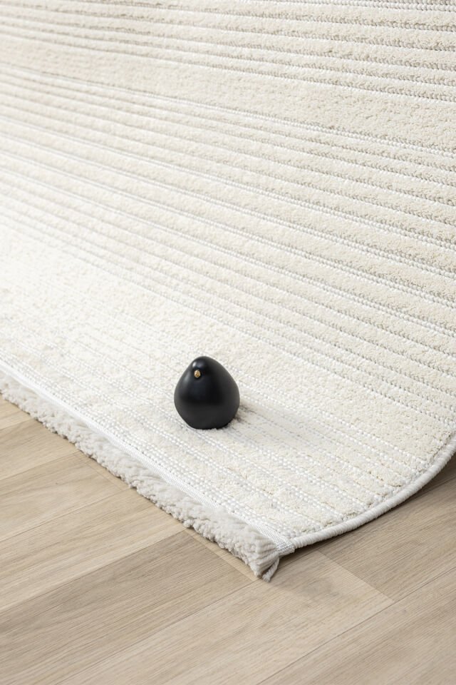 Seyran Halı Zara 950 Krem Polyester Yumuşak Dokulu Yüksek Kaliteli Modern Halı