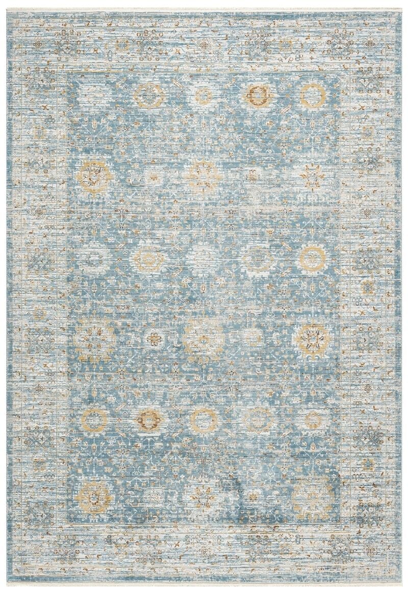 Elexus Halı Azur 4120 Mavi  Yüksek Kalite Yumuşak Doku Modern Desenli Şık Halı