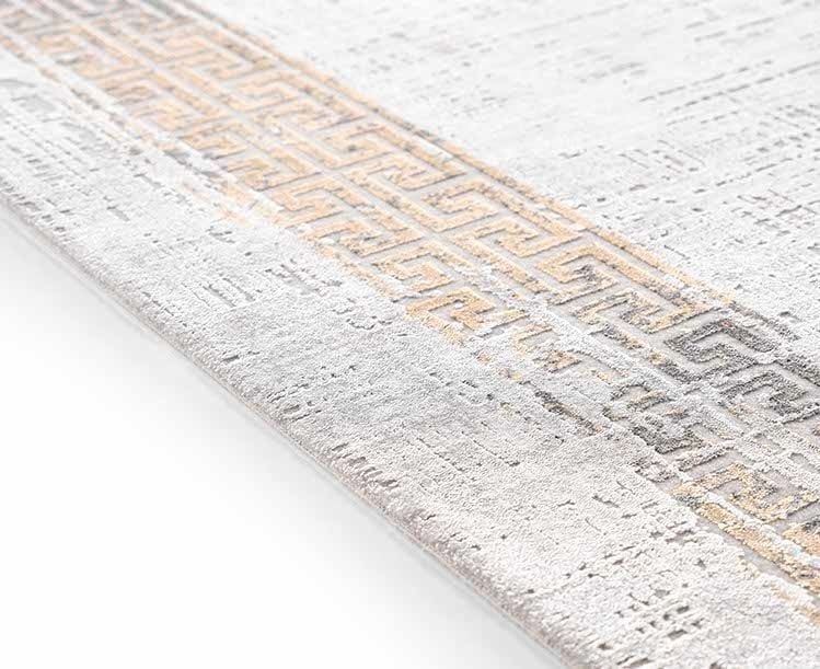 Gümüşsuyu Halı Black & Brown 11298 Sarı Doğal İplik Çerçeveli Dokuma Taban Halı