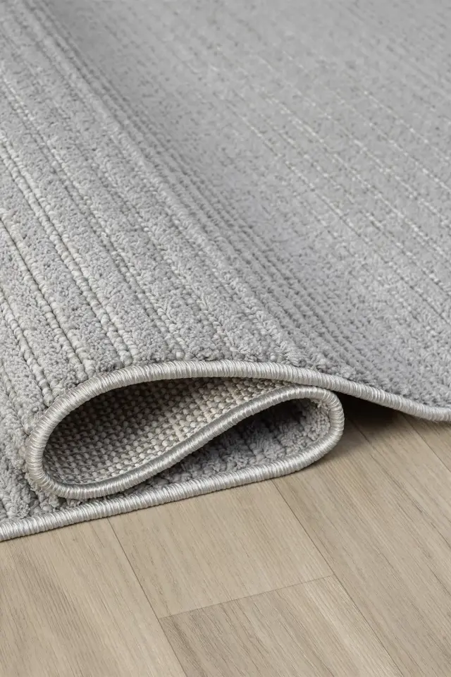 Seyran Halı Zara 950 Gri Polyester Yumuşak Dokulu Yüksek Kaliteli Modern Halı