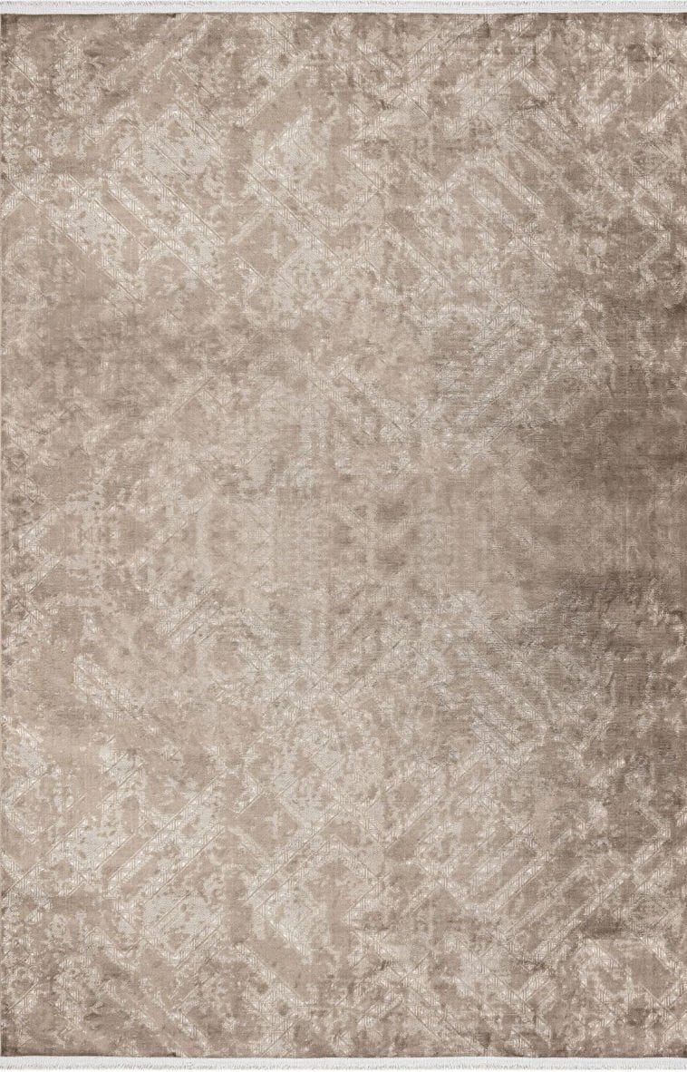 Luxess Halı Cotton 1076 Vizon Polyester Modern Şık Yumuşak Dokulu Halı