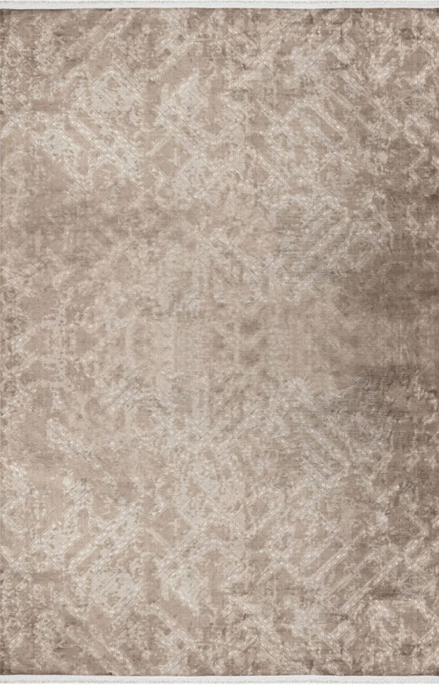 Luxess Halı Cotton 1076 Vizon Polyester Modern Şık Yumuşak Dokulu Halı