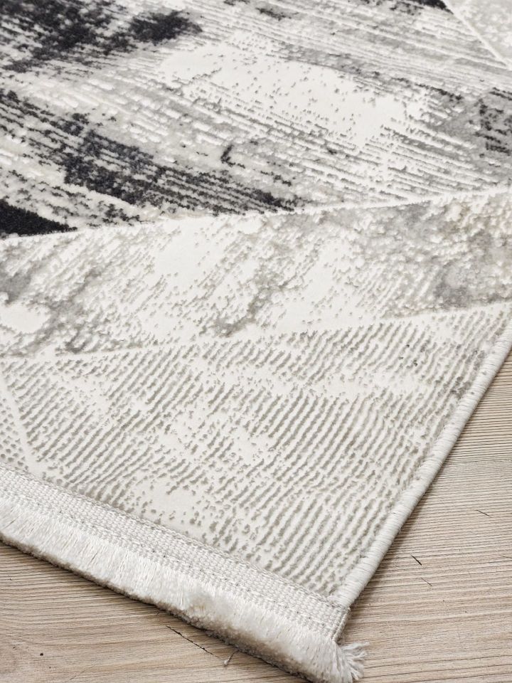 Luxess Halı Zen 1033 Gri Mikrofiber Polyester Yumuşak Dokulu Modern Şık Halı