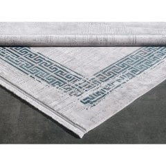 Gümüşsuyu Halı Black & Brown 11298 Yeşil Doğal İplik Çerçeveli Dokuma Taban Halı