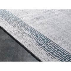 Gümüşsuyu Halı Black & Brown 11298 Yeşil Doğal İplik Çerçeveli Dokuma Taban Halı