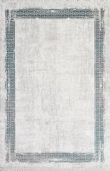 Gümüşsuyu Halı Black & Brown 11298 Yeşil Doğal İplik Çerçeveli Dokuma Taban Halı