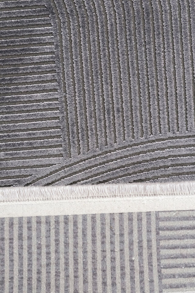 Dolce Vita Halı Perfecto 5506 Nero Viskoz İplik Yumuşak Dokulu Şık Halı
