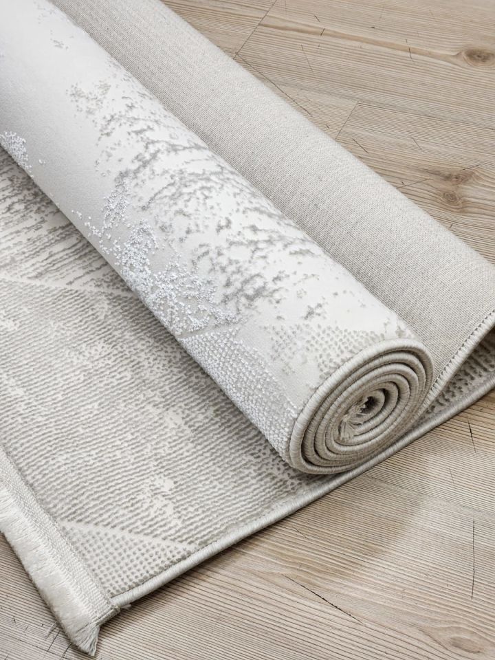 Luxess Halı Zen 1033 Krem Mikrofiber Polyester Yumuşak Dokulu Modern Şık Halı