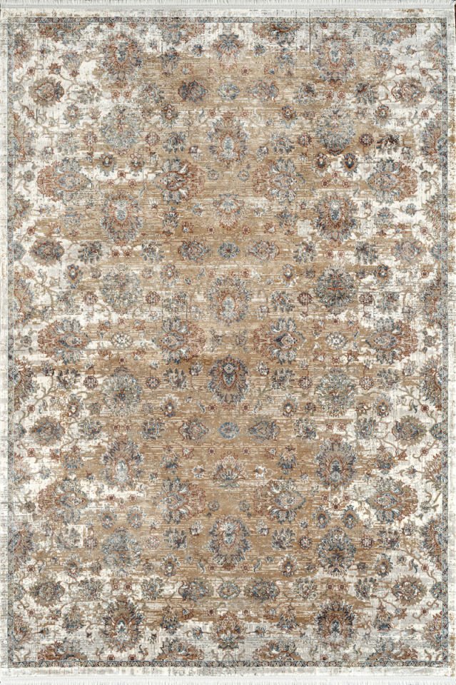 Royal Halı Diva DZ04A Kahve Multi Yumuşak Dokulu Etnik ve Geleneksel Desenli Üst Kalite Neoklasik Halı