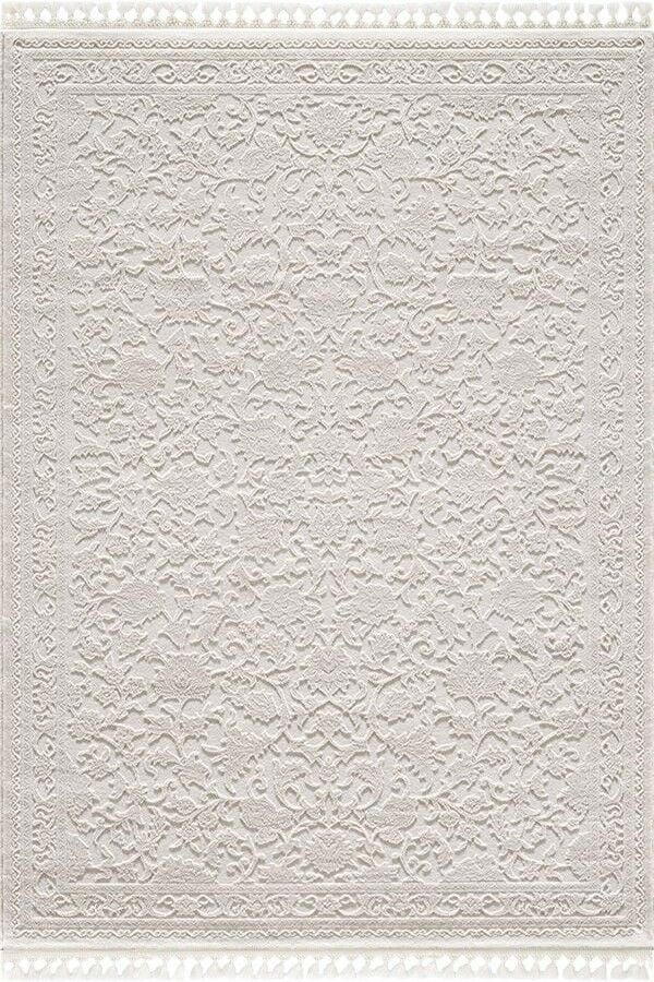 Sanat Halı Delüks 6890 Krem Akrilik Polyester Yüksek Kalite Modern Halı