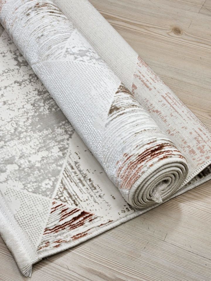 Luxess Halı Zen 1033 Taba Mikrofiber Polyester Yumuşak Dokulu Modern Şık Halı