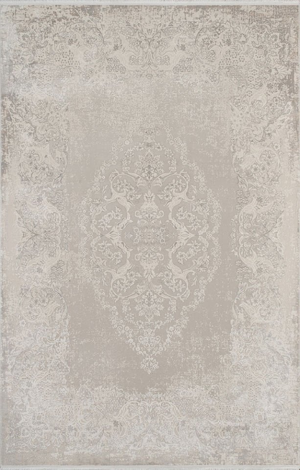 Pierre Cardin Halı Pier Zen HG01B Krem Vizon Yumuşak Dokulu Modern Geleneksel Desenli Yüksek Kaliteli Halı