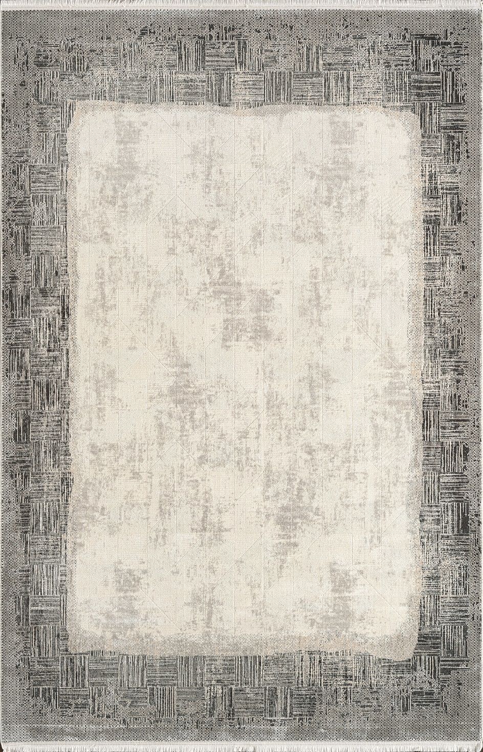 Pierre Cardin Halı Pier Zen HG02A Krem Gri Yumuşak Dokulu Modern Geleneksel Desenli Yüksek Kaliteli Halı