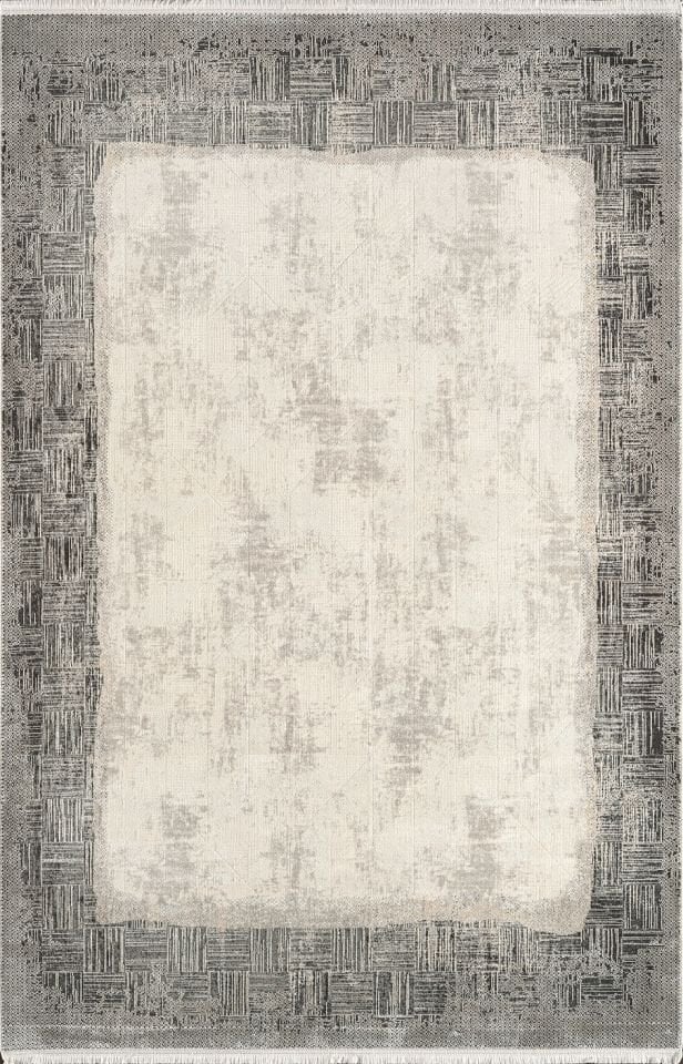 Pierre Cardin Halı Pier Zen HG02A Krem Gri Yumuşak Dokulu Modern Geleneksel Desenli Yüksek Kaliteli Halı