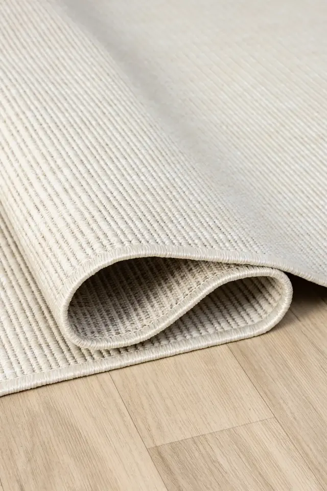 Seyran Halı Bombay 663 Krem Kolay Temizlenen Hav Toz Vermez Hasır Dokulu Balık Sırtı Sisal Halı