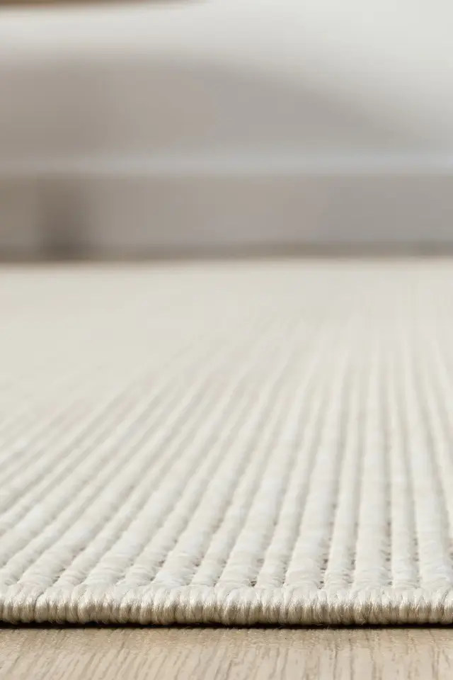 Seyran Halı Bombay 663 Krem Kolay Temizlenen Hav Toz Vermez Hasır Dokulu Balık Sırtı Sisal Halı