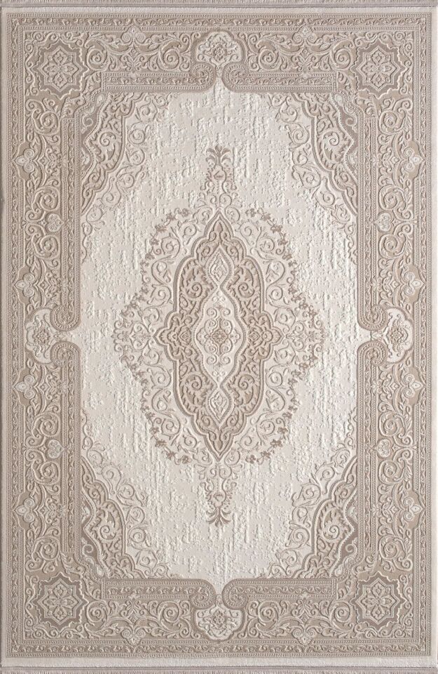 Artemis Halı Anetta 3322A Beyaz Bej Akrilik Yüksek Kaliteli Klasik Oturma Odası ve Salon Halısı