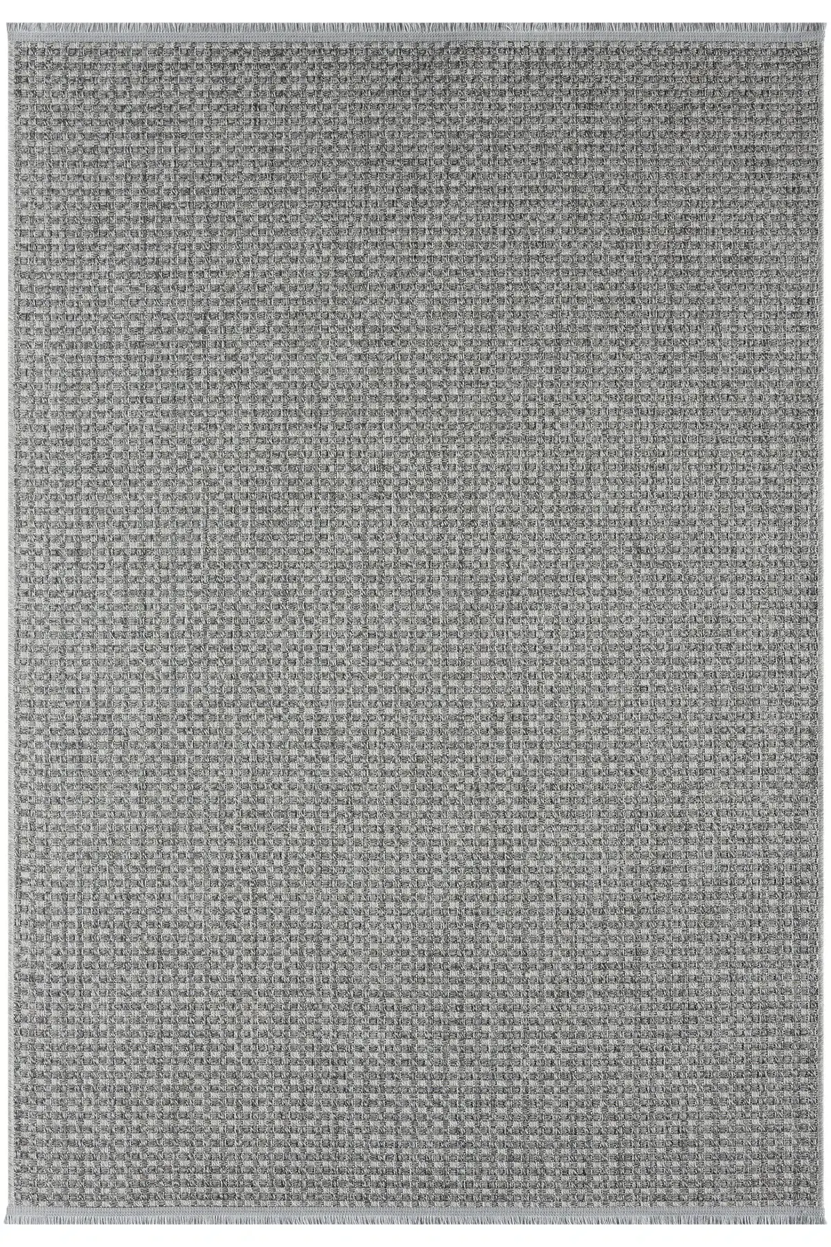 Seyran Halı Bombay 667 Gri Kolay Temizlenen Hav Toz Vermez Hasır Dokulu Balık Sırtı Sisal Halı