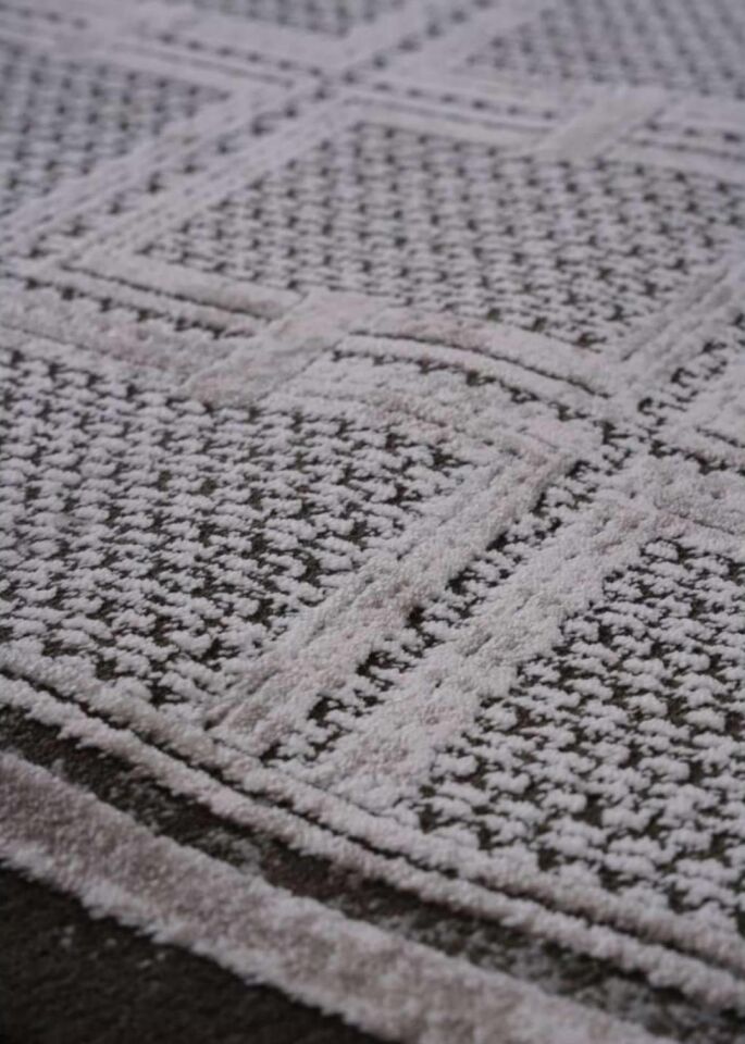 Royal Halı Serenity JV02A Gri Sade ve Modern Desenli Şık Makine Dokuması Halı