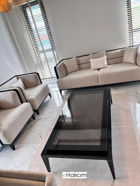 Pierre Cardin Halı Pier Zen HG06A Krem Vizon Yumuşak Dokulu Modern Yüksek Kaliteli Halı