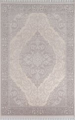 Sanat Halı Delüks 6980 Gri Akrilik Polyester Yüksek Kalite Modern Halı