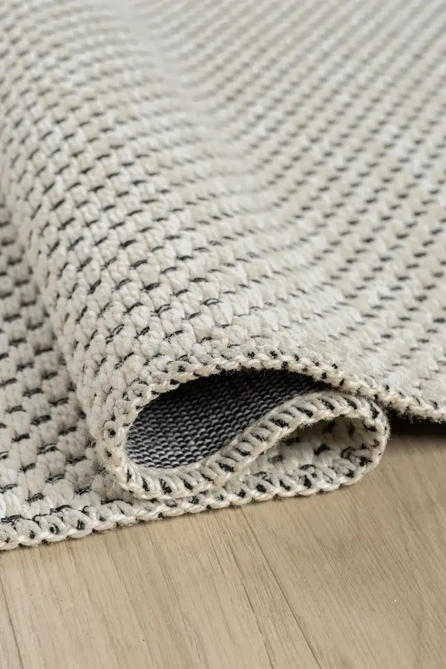 Seyran Halı Cozy Wool 710 Beyaz Modern Şık Yumuşak Dokulu Halı