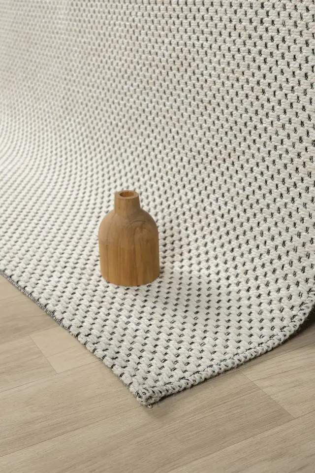Seyran Halı Cozy Wool 710 Beyaz Modern Şık Yumuşak Dokulu Halı