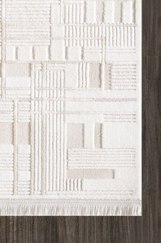 Artemis Halı Samoa 2378B Krem Akrilik Modern Oturma Odası ve Salon Halısı