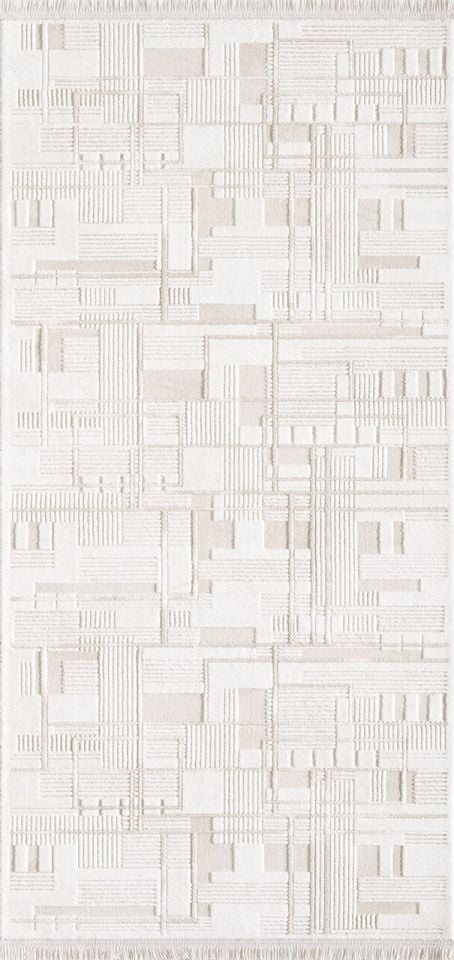 Artemis Halı Samoa 2378B Krem Akrilik Modern Oturma Odası ve Salon Halısı