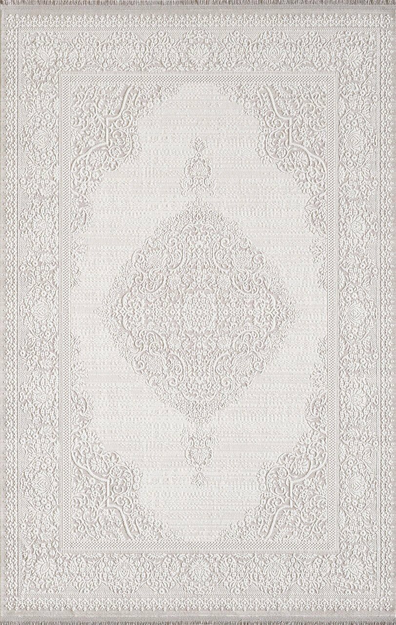 Artemis Halı Dior 2517B Bej Akrilik Çerçeveli Klasik Oturma Odası ve Salon Halısı