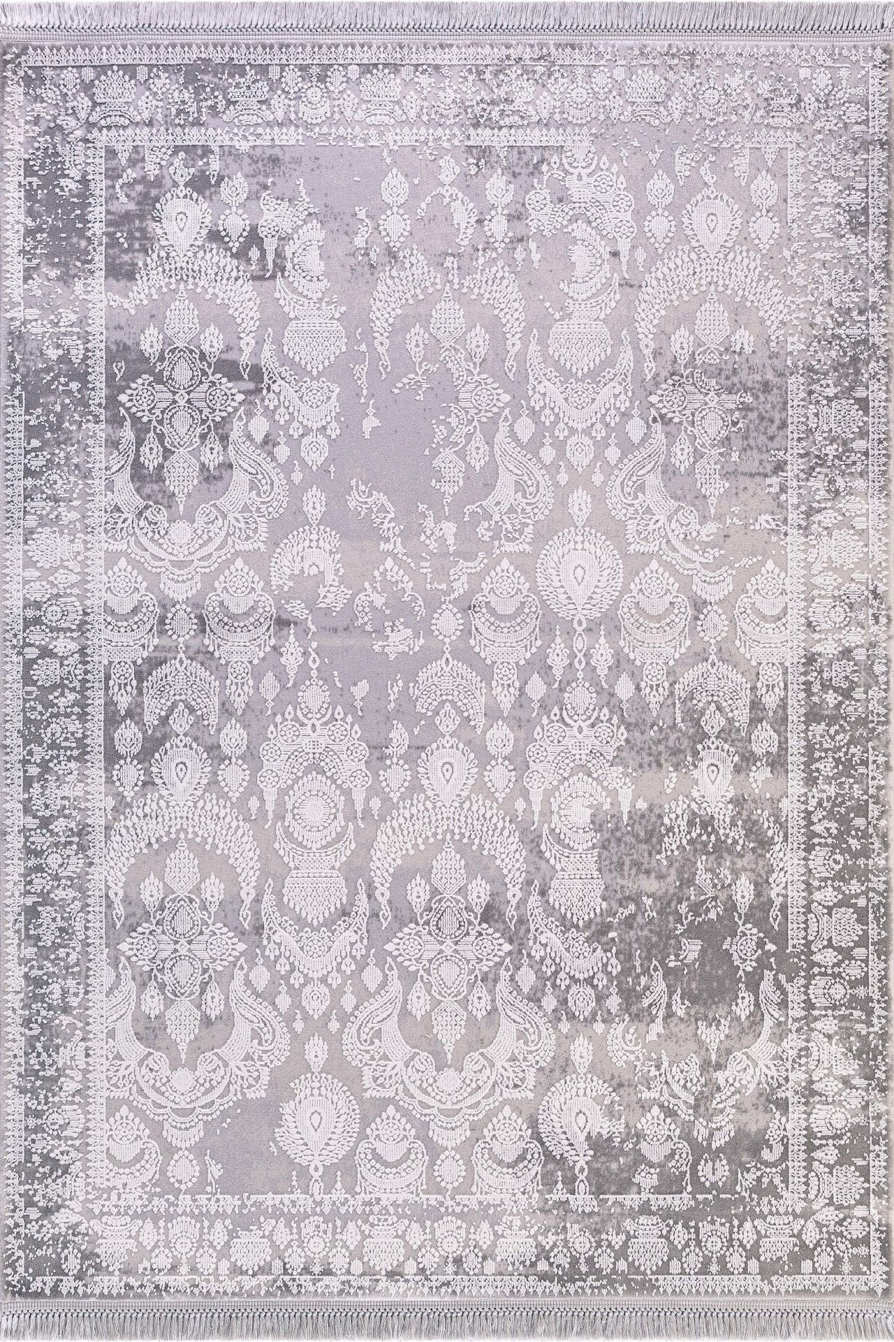 Artemis Halı Inspiration 0650G Gri Akrilik Viskon Bambu Yüksek Kaliteli Modern Şık Halı