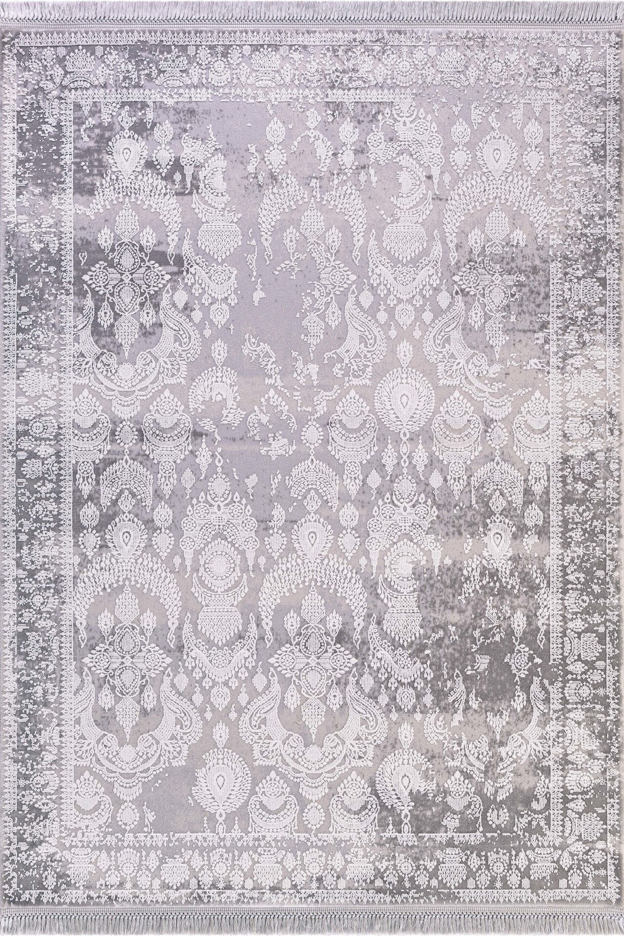 Artemis Halı Inspiration 0650G Gri Akrilik Viskon Bambu Yüksek Kaliteli Modern Şık Halı