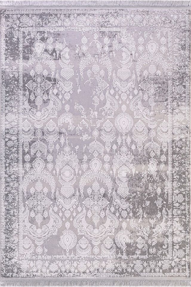 Artemis Halı Inspiration 0650G Gri Akrilik Viskon Bambu Yüksek Kaliteli Modern Şık Halı