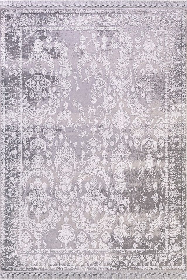 Artemis Halı Inspiration 0650G Gri Akrilik Viskon Bambu Yüksek Kaliteli Modern Şık Halı