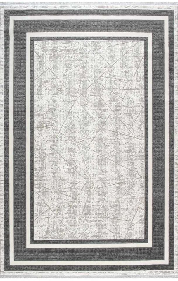 Artemis Halı Murano 2990D Krem Gri Akrilik Çerçeveli Yumuşak Dokulu Oturma Odası Halısı