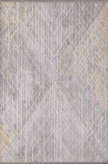 Royal Halı Serenity JV06B Gri Sarı Sade ve Modern Desenli Şık Makine Dokuması Halı