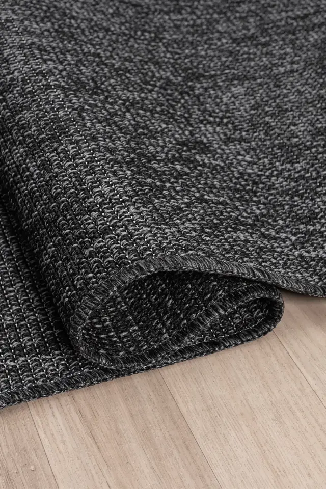 Seyran Halı Bombay 664 Antrasit Kolay Temizlenen Hav Toz Vermez Hasır Dokulu Sisal Yolluk