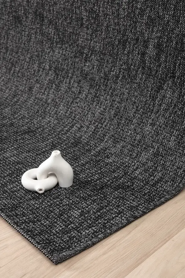 Seyran Halı Bombay 664 Antrasit Kolay Temizlenen Hav Toz Vermez Hasır Dokulu Sisal Yolluk