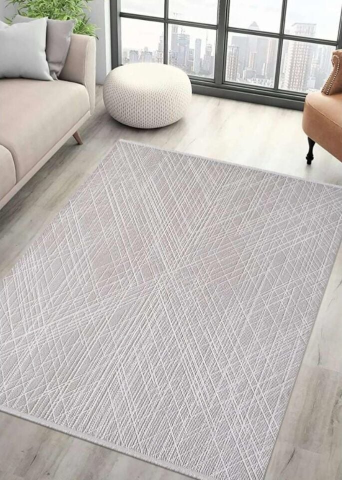 Royal Halı Serenity JV07C Gri Sade ve Modern Desenli Şık Makine Dokuması Halı