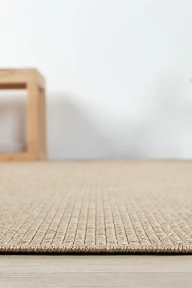 Seyran Halı Bombay 664 Bej Kolay Temizlenen Hav Toz Vermez Hasır Dokulu Balık Sırtı Sisal Yolluk