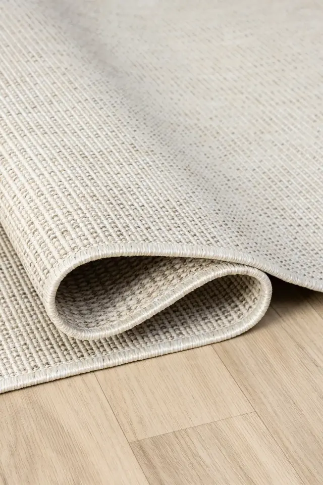 Seyran Halı Bombay 662 Krem Kolay Temizlenen Hav Toz Vermez Hasır Dokulu Balık Sırtı Sisal Yolluk