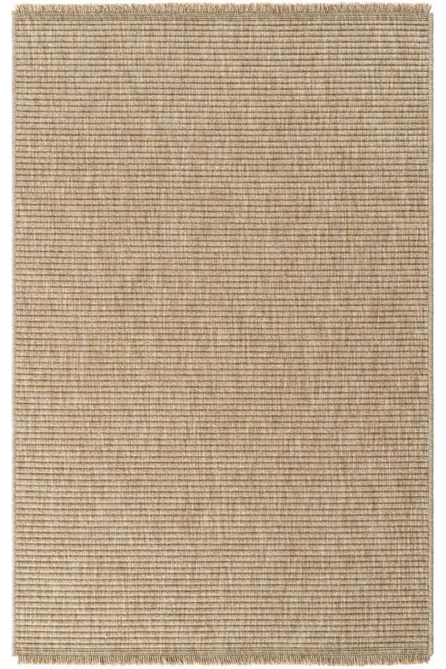 Seyran Halı İndia 672 Bej Jüt Dokuma Taban Saçaklı Halı