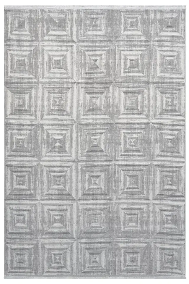 Seyran Halı Roma 422 Gri Akrilik Yüksek Kaliteli Modern Şık Halı