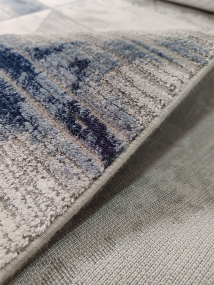 Artemis Halı Samoa 2382A Lacivert Gri Akrilik Modern Oturma Odası ve Salon Halısı