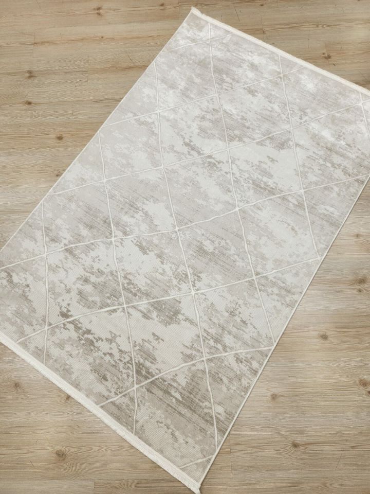 Luxess Halı Zen 1060 Bej Mikrofiber Polyester Yumuşak Dokulu Modern Şık Halı