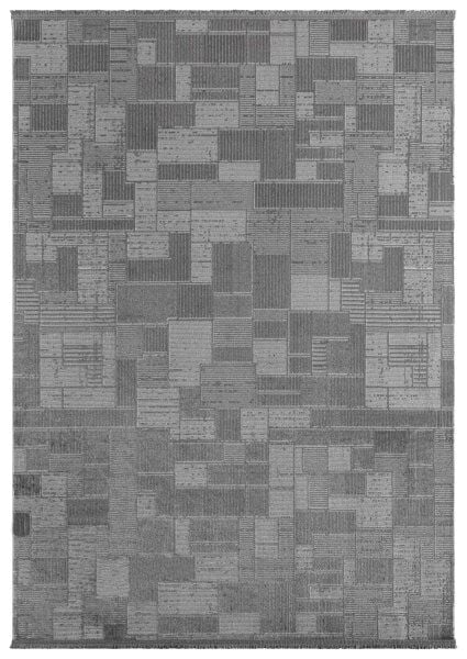 Luxess Halı İpek 1134 Antrasit Akrilik Yüksek Kalite Modern Yolluk