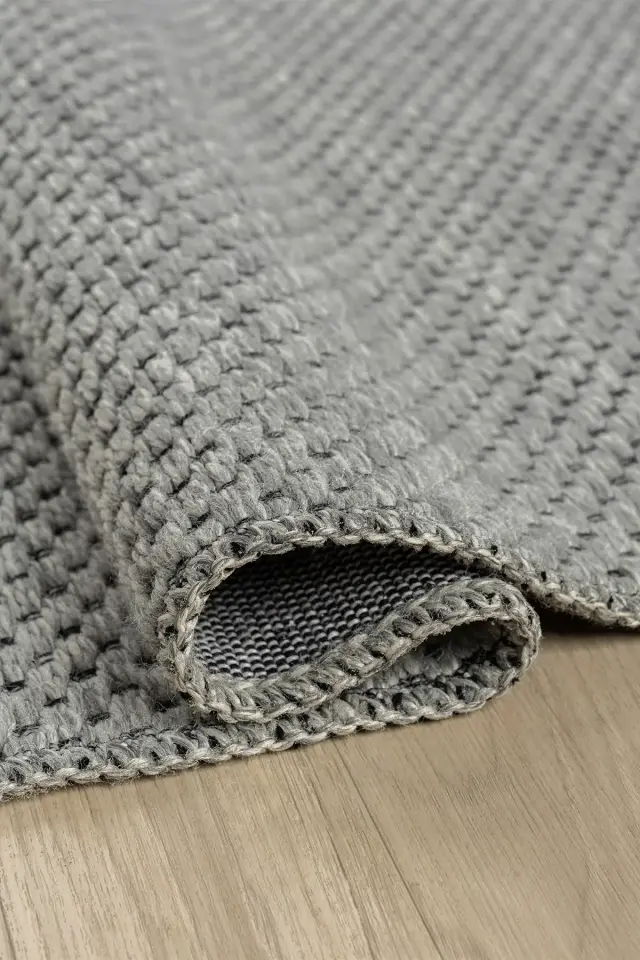 Seyran Halı Cozy Wool 710 Gri Modern Şık Yumuşak Dokulu Halı