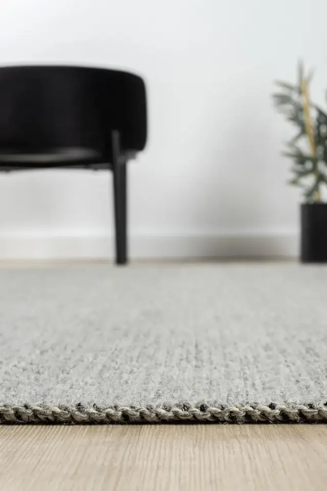 Seyran Halı Cozy Wool 710 Gri Modern Şık Yumuşak Dokulu Halı