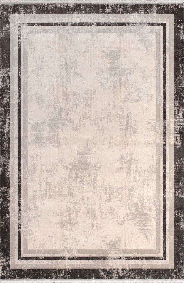 Royal Halı Nil NB06A Gri Yumuşak Dokulu Viskon Iplik Sık Dokuma Modern Ipek Halı